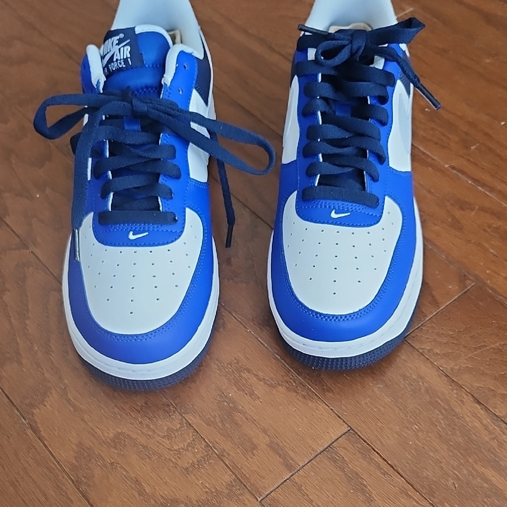 Nike Blue and White Athletic Sneakers